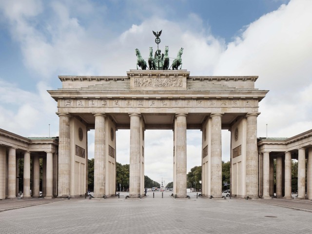 Das Brandenburger Tor von vorne