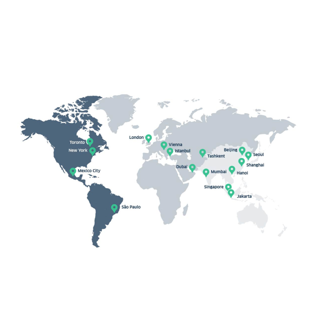 LBBW - Our global Network - Map