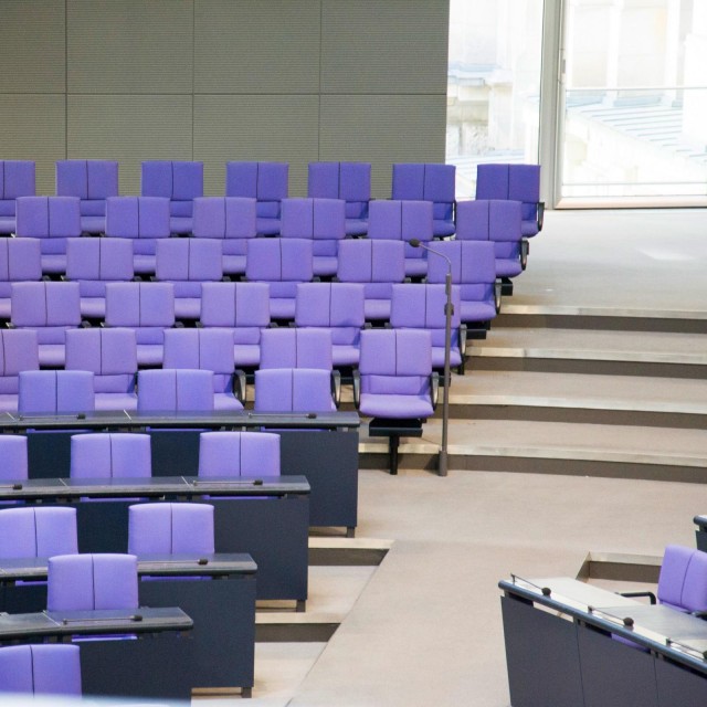 Bundestag Innen Plenarsaal Berlin Deutschland