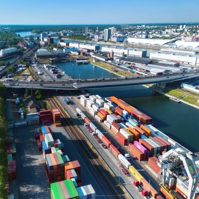 Mannheim Hafen Deutschland