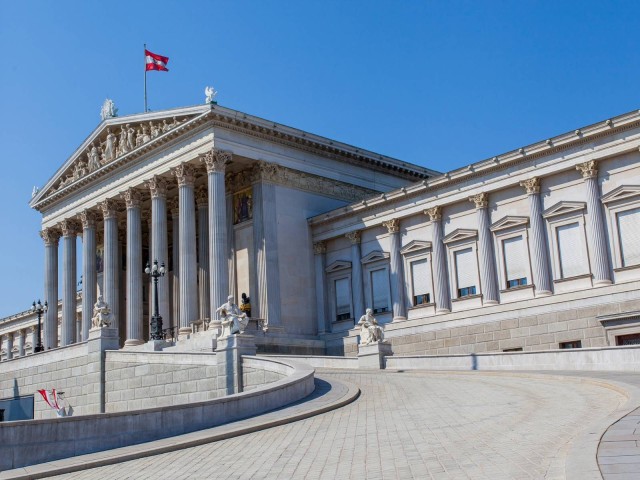 Österreich Wien Nationalrat Parlamentsgebäude