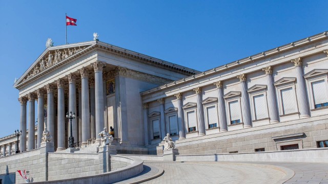 Österreich Wien Nationalrat Parlamentsgebäude