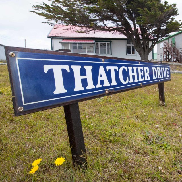 Thatcher Drive in Port Stanley Falkland Islands