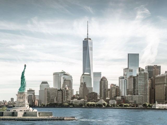 Statue of Liberty and New York City skyline